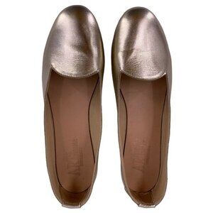 NEW Arte Artigiana Italian Gold Leather Flats Size 38